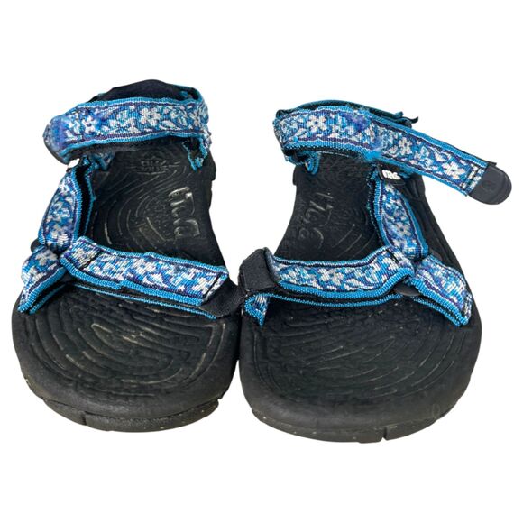 Teva Terradactyl Blue Floral Strappy Sandals Women's Size 9 - Picture 2 of 8